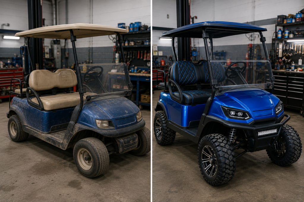 Golf cart maintenance and performance upgrades
