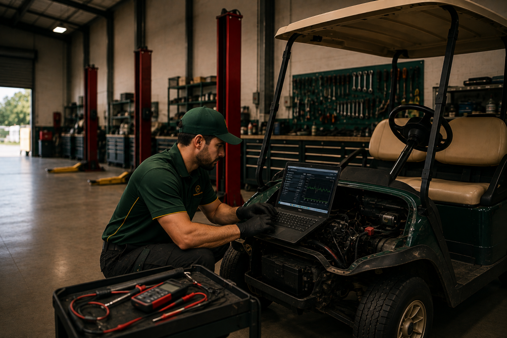 Golf cart maintenance company providing professional golf cart care